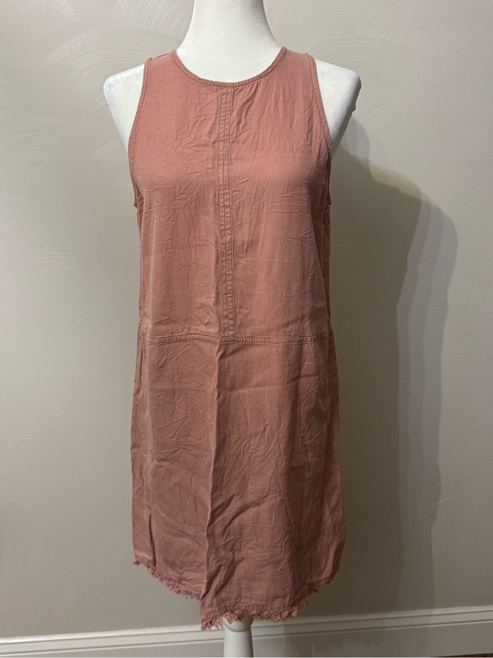 Altar'd State Dusty Rose Fringe edge dress